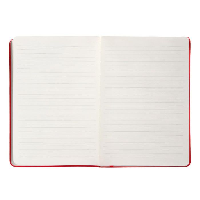 Cuaderno Con Gomilla Antartik Notes Tapa Dura A5 Hojas Rayas Rojo 100 Hojas 80 gr Fsc 7