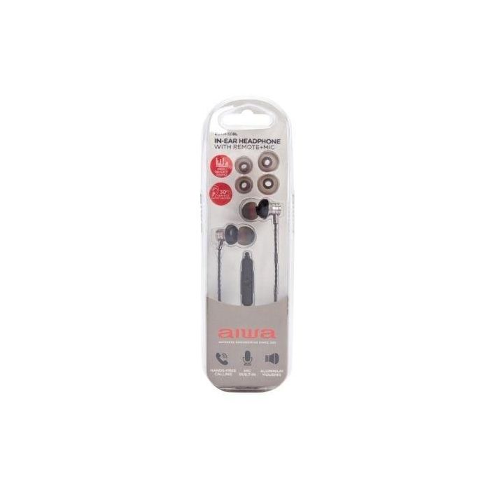 Auriculares Intrauditivos Aiwa ESTM-50SL/ con Micrófono/ Jack 3.5/ Plateados 4 Auriculares Intrauditivos Aiwa ESTM-50SL/ con Micrófono/ Jack 3.5/ Plateados 4