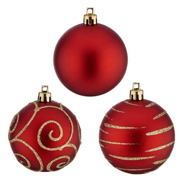 Bolas de Navidad 30 unidades Ø 6 cm Rojo PVC