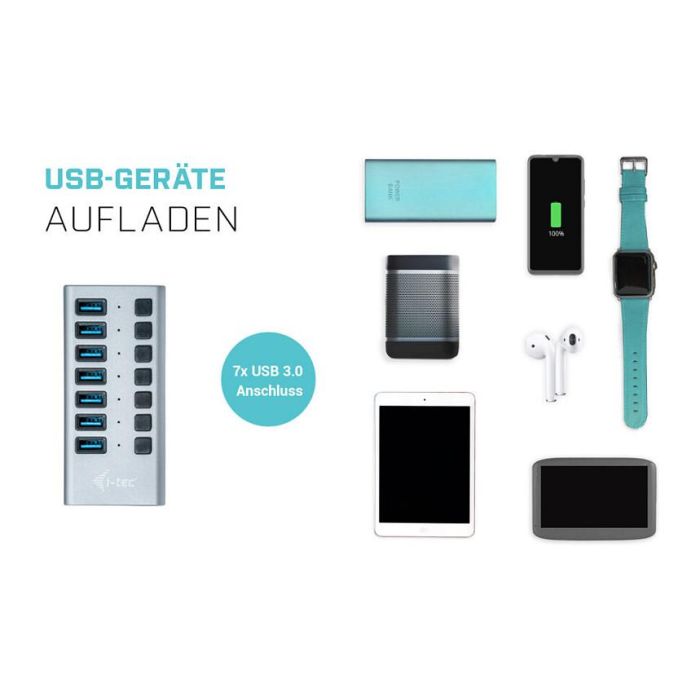 Hub USB i-Tec U3CHARGEHUB7 4