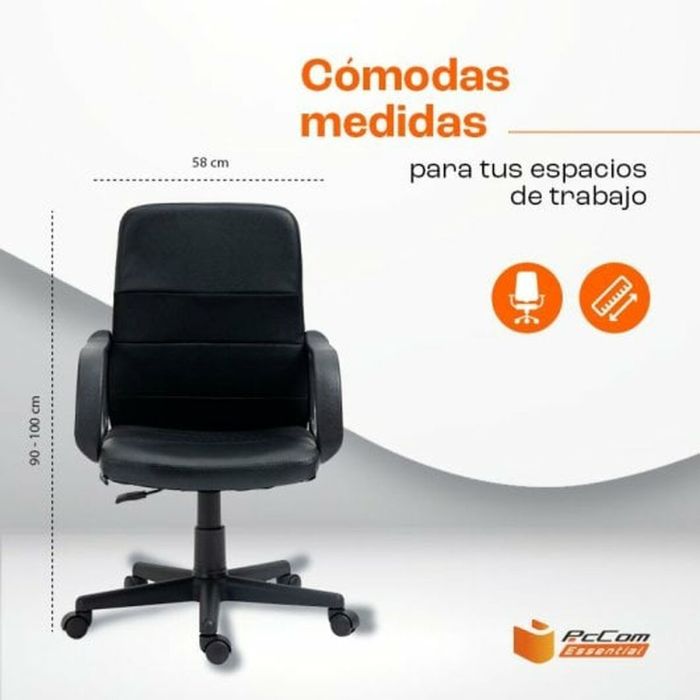 Silla de Oficina PcCom Negro 1