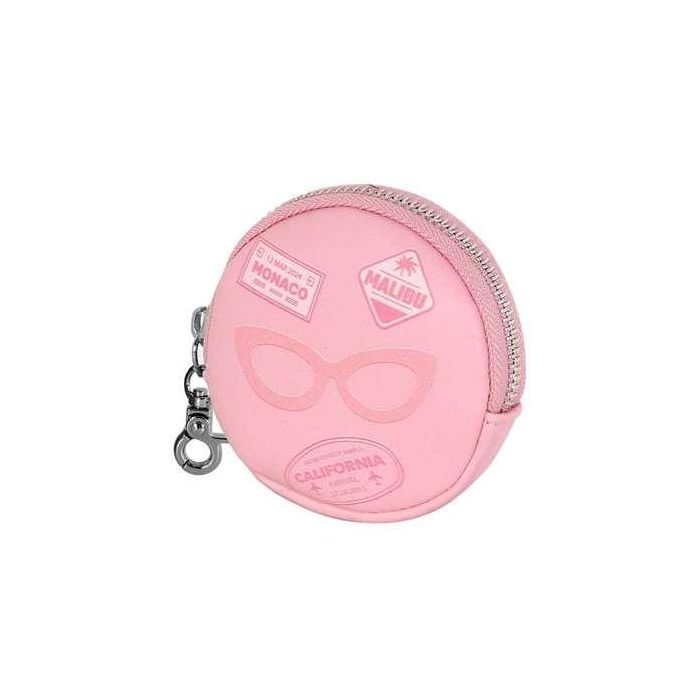 Karactermania Barbie Cookie Travel Monedero Redondo PVC Rosa 8,7x8,7x2,3 cm 4