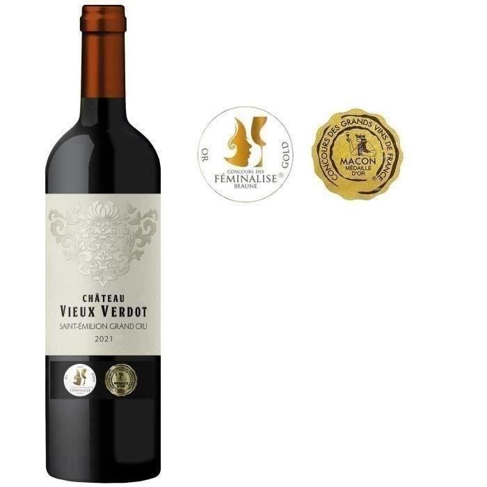 Château Vieux Verdot 2021 Saint-Emilion Grand Cru - Vino tinto Burdeos Château Vieux Verdot 2021 Saint-Emilion Grand Cru - Vino tinto Burdeos