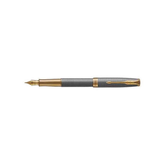 Pluma Parker Sonnet Premium Plata Cincelado Gt 18K (F) Pluma Parker Sonnet Premium Plata Cincelado Gt 18K (F)