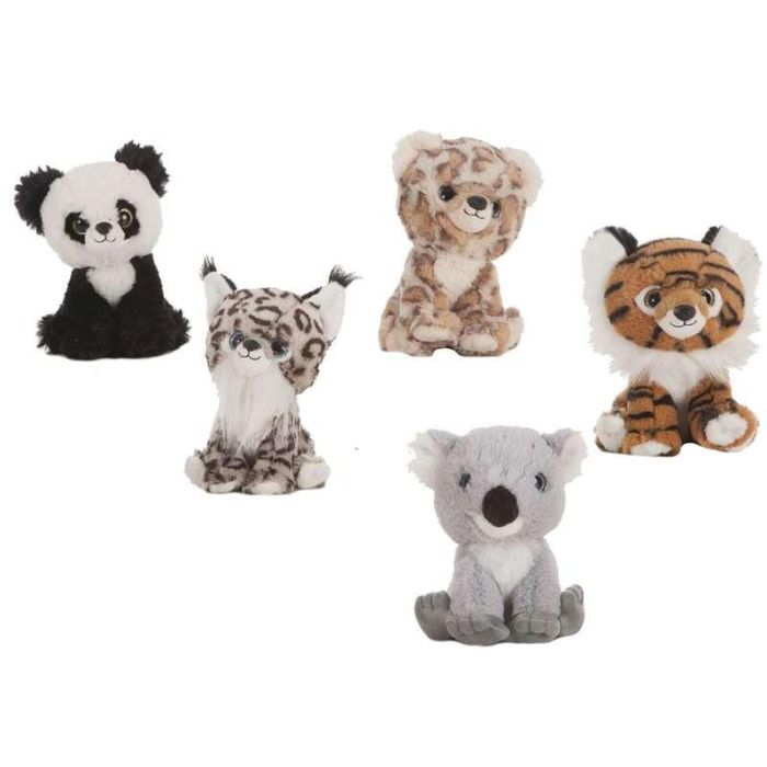 Peluche leon-tigre-panda-leopardo-koala-lince 22 cm - modelos surtidos 1