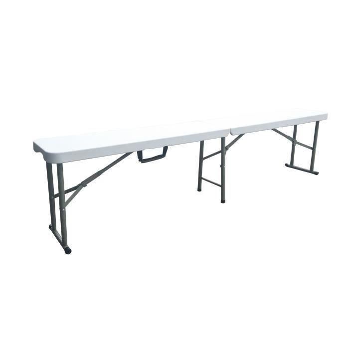 Banco plegable para mesa de recepción 180 cm.