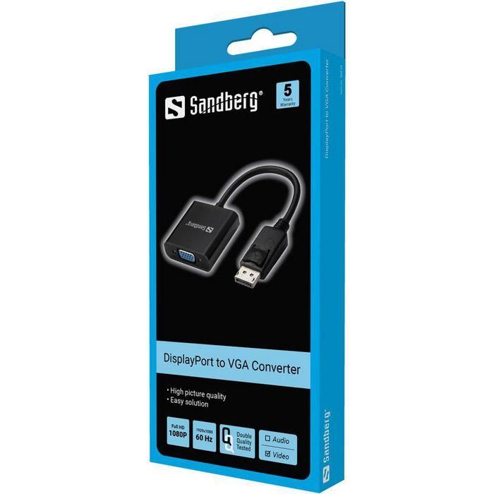 Sandberg Adapter DisplayPort to VGA 1 Sandberg Adapter DisplayPort to VGA 1