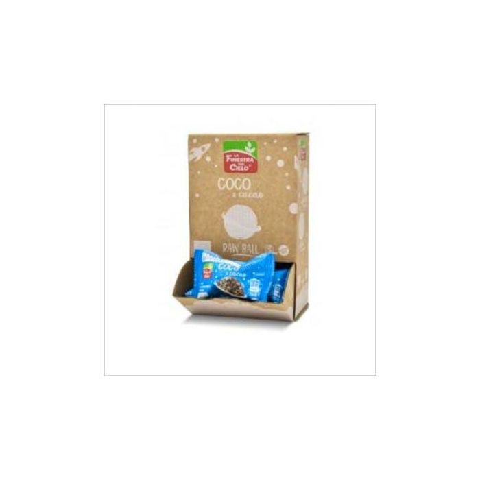 LA FINESTRA SUL CIELO Energy Ball de Coco y Cacao, 20 Uds. Eco, Sin Gluten y Vegano