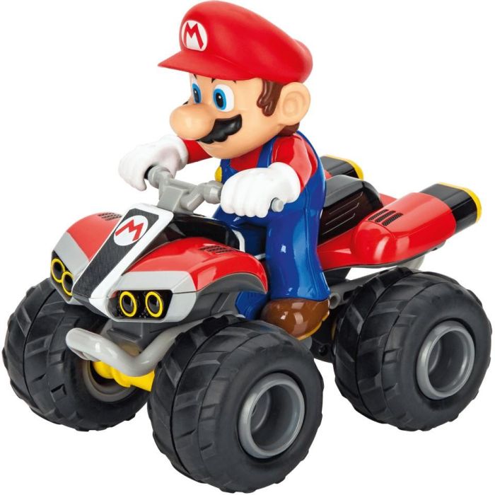 Carrera Mario Kart™ Mario Quad RC 2.4GHz, Escala 1:20, hasta 9 km/h, Batería LiFePo4 700mAh