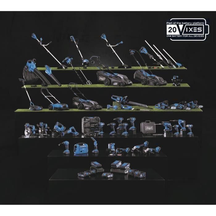 Cargador doble - SCHEPPACH - 4,5 A - SDBC4.5A - Carga simultáneamente dos baterías Li-ion de la gama Scheppach 20V IXES 3 Cargador doble - SCHEPPACH - 4,5 A - SDBC4.5A - Carga simultáneamente dos baterías Li-ion de la gama Scheppach 20V IXES 3