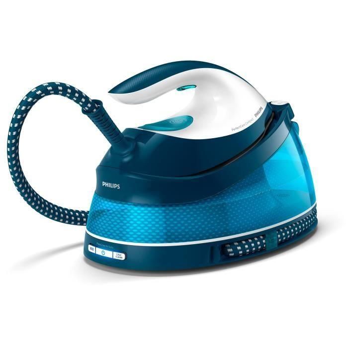 PHILIPS GC7840 / 20 - Estación de vapor compacta PerfectCare - 6,5 bar - Golpe de vapor de hasta 400 g - Depósito de agua de 1,5 L - SteamGlide 1 PHILIPS GC7840 / 20 - Estación de vapor compacta PerfectCare - 6,5 bar - Golpe de vapor de hasta 400 g - Depósito de agua de 1,5 L - SteamGlide 1