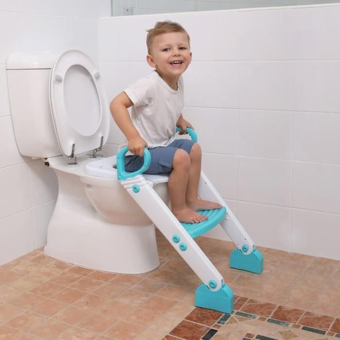 Reductor de inodoro - DREAMBABY - STEP-UP - Orinal de entrenamiento - 2 etapas ajustables - Aqua 5 Reductor de inodoro - DREAMBABY - STEP-UP - Orinal de entrenamiento - 2 etapas ajustables - Aqua 5