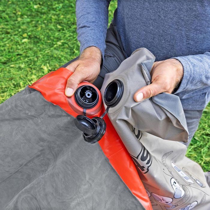 Bestway Colchón Doble Roll & Relax Hinchable 67703 203x183x22 cm Camping 2