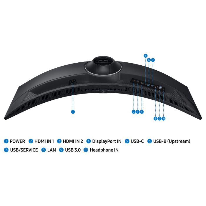 Samsung S49C950UAU Monitor Curvo ViewFinity S9 49" DQHD 32:9 120Hz 5ms HDR400 VA Negro 16