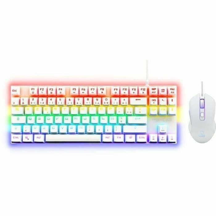 The G-Lab TGL3760162067224 Combo Teclado Mecánico Gaming TKL + Ratón Mercury W Blanco 0 The G-Lab TGL3760162067224 Combo Teclado Mecánico Gaming TKL + Ratón Mercury W Blanco 0