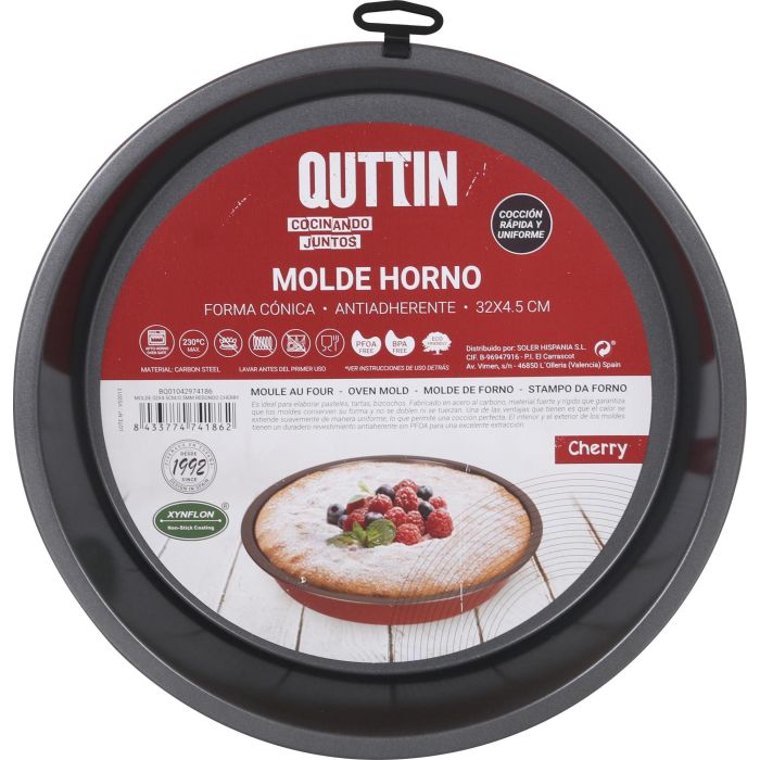 Molde redondo Cherry Quttin 32x4.5 cm 0.5 mm (12 Unidades) 1 Molde redondo Cherry Quttin 32x4.5 cm 0.5 mm (12 Unidades) 1