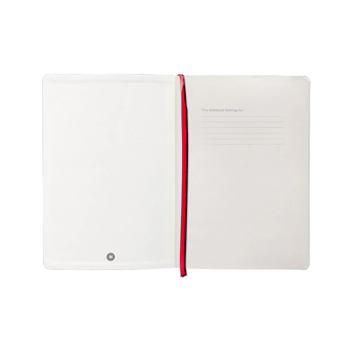 Antartik Cuaderno A5 Tapa Blanda Hojas Cuadriculadas Negro y Rojo 80 Hojas 80 gr FSC 6