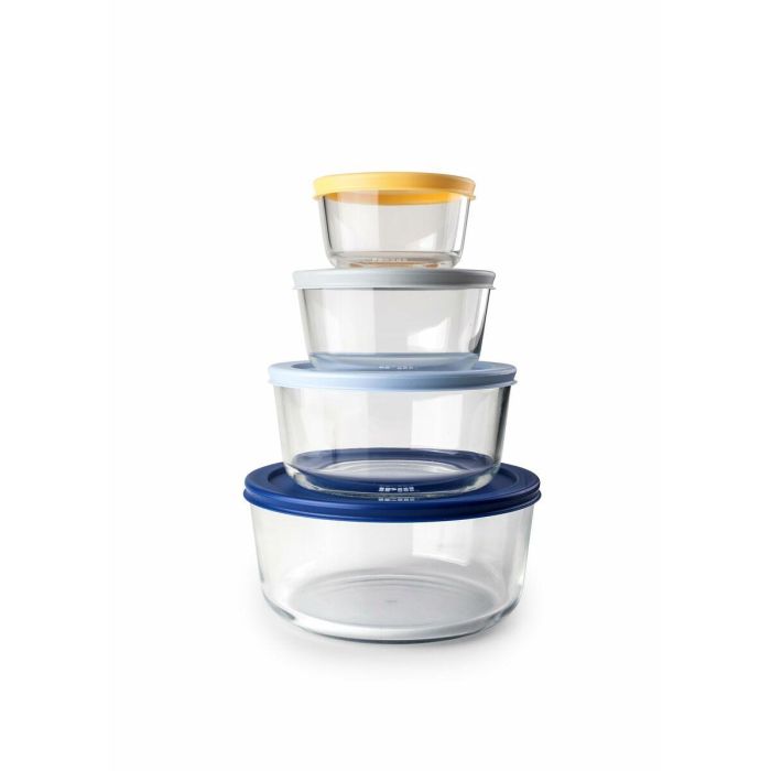 Set de 4 Fiambreras Ibili 689200 Transparente Plástico 6 Set de 4 Fiambreras Ibili 689200 Transparente Plástico 6