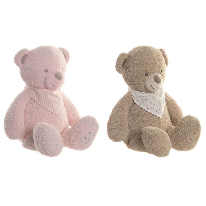 DKD Home Decor Peluche Oso Poliéster Rosa Marrón 24 x 50 x 38 cm (2 Unidades) 0 DKD Home Decor Peluche Oso Poliéster Rosa Marrón 24 x 50 x 38 cm (2 Unidades) 0