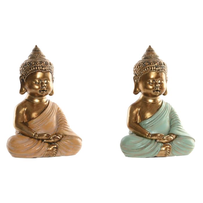 Figura Oriental DKD Home Decor Rosa Verde 6 x 13 x 9 cm (6 Unidades) Figura Oriental DKD Home Decor Rosa Verde 6 x 13 x 9 cm (6 Unidades)