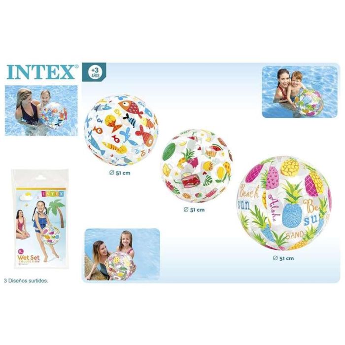 Intex Pelota Hinchable 51 cm 3 Modelos Surtidos PVC para +3 Años 8