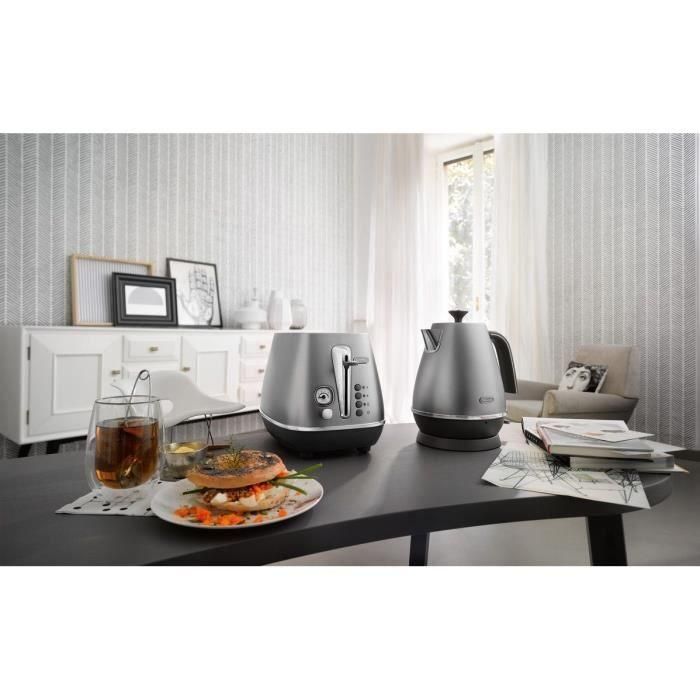 Hervidor - DELONGHI - KBI2001.S - 2000 W - 1,7 L - Metal mate / Detalles cromados 1