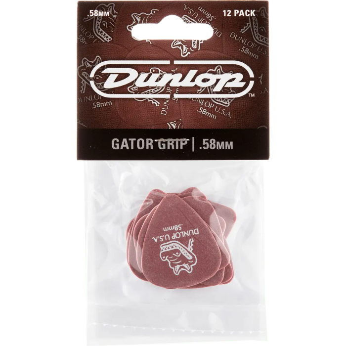 Dunlop Pack 12 Púas Gator Grip 0,58Mm 4