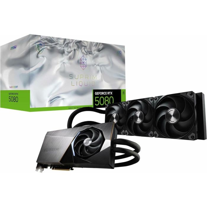 MSI MSI4711377292221 Tarjeta gráfica GeForce RTX 5080 16G SUPRIM LIQUID SOC 16 MSI MSI4711377292221 Tarjeta gráfica GeForce RTX 5080 16G SUPRIM LIQUID SOC 16
