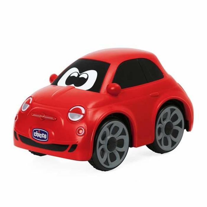 Coche radio control fiat 500 rojo con sonidos reales 14x13,5x21 cm