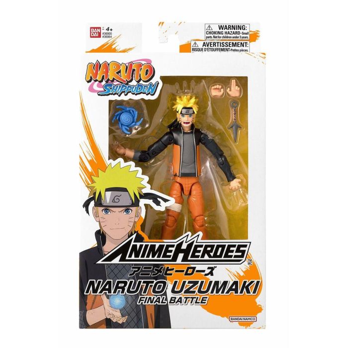 Bandai Figura Anime Heroes Naruto Shippuden Naruto Uzumaki (Final Battle) 17 cm 9