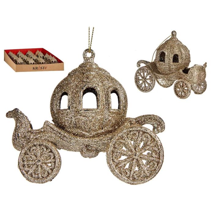 Adorno Navideño Carroza Calabaza Champagne Krist+ 11.5x9.5x6 cm (48 Unidades) Adorno Navideño Carroza Calabaza Champagne Krist+ 11.5x9.5x6 cm (48 Unidades)