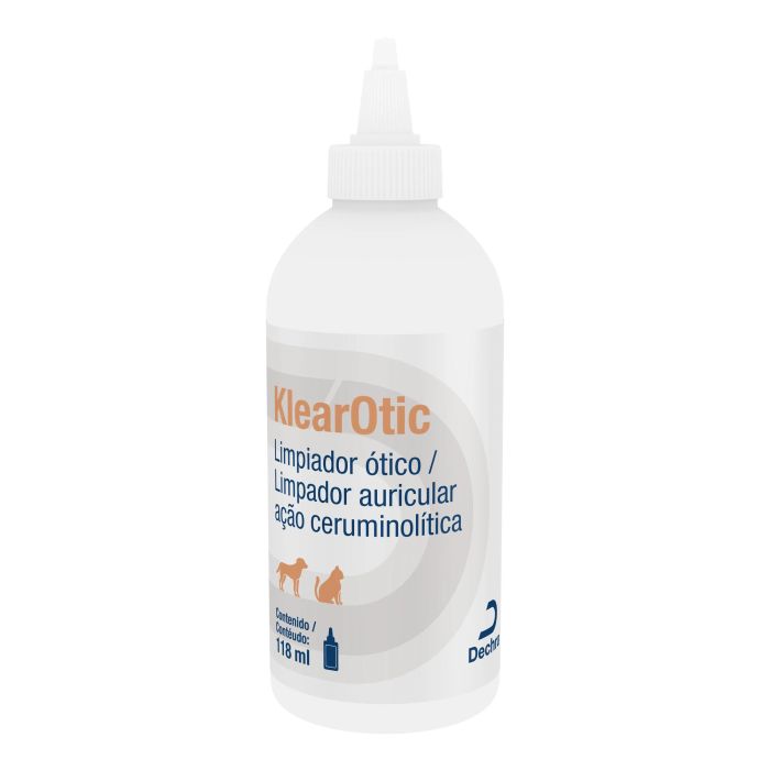Dechra Klearotic Limpiador Ótico Ceruminolítico para Perros y Gatos 118 mL