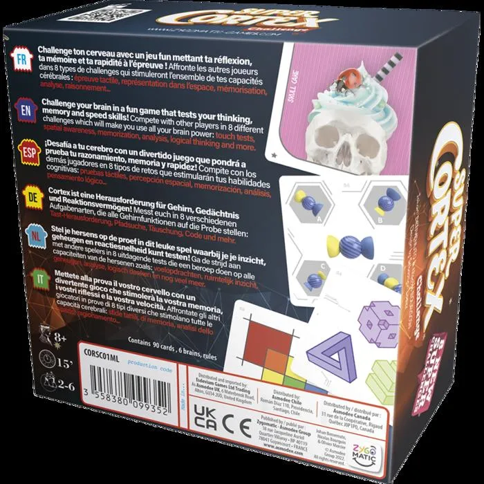 Asmodee Cortex Super Cortex ML Juego de fiesta - Idioma francés ASM3558380099352 2