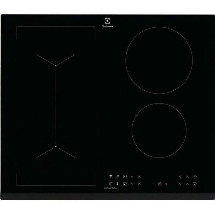 ELECTROLUX LIV6343 - Placa de cocina - 4 chimeneas - 7350W - Revestimiento de vidrio - Negro