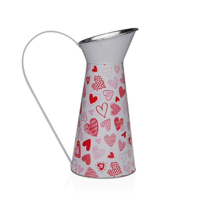 Jarron Metalico Corazones Versa 16X28CM (2 Unidades) Jarron Metalico Corazones Versa 16X28CM (2 Unidades)