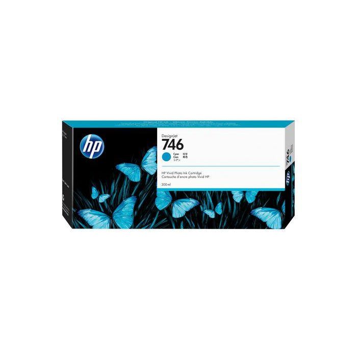 HP 746 P2V80A Cartucho de Tinta Cian 300ml para HP DesignJet Z6, Z9 - Cabeza de Impresora Original