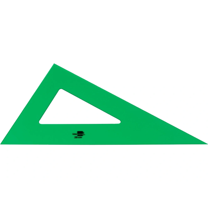 Liderpapel Cartabón Acrílico Verde 28 cm 1