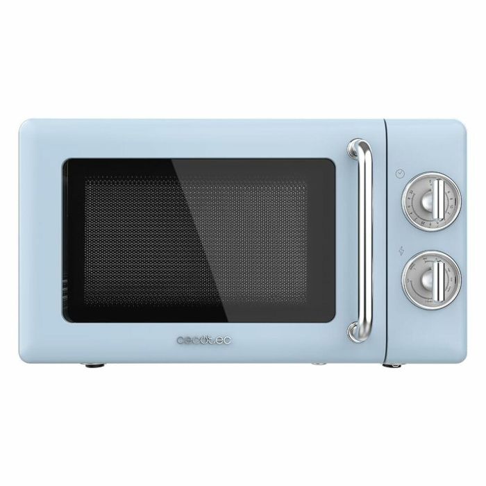 Cecotec ProClean 3110 Microondas con Grill, 20 L, 700 W, para Encimera, Retro Azul