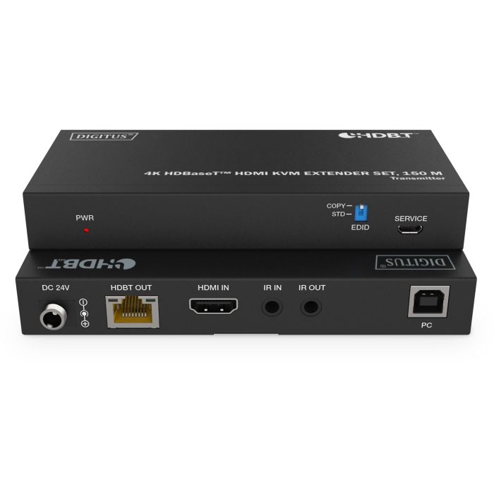 DIGITUS 4K HDBaseT HDMI KVM Extender Set USB 1.1 150m 2 DIGITUS 4K HDBaseT HDMI KVM Extender Set USB 1.1 150m 2