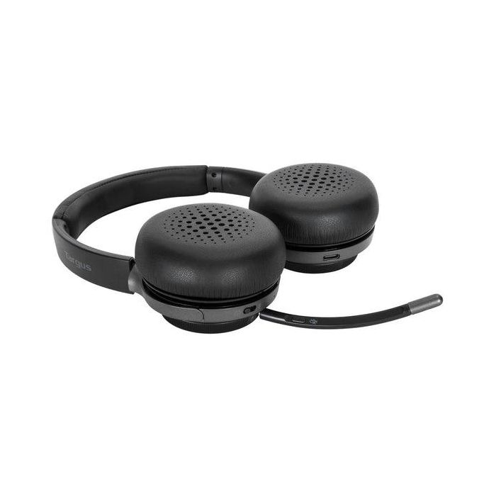 Targus AEH104GL Auriculares Diadema Inalámbricos y Alámbricos Bluetooth 5.0 USB-C 3.5mm con Micrófono Negro para Llamadas y Música 4 Targus AEH104GL Auriculares Diadema Inalámbricos y Alámbricos Bluetooth 5.0 USB-C 3.5mm con Micrófono Negro para Llamadas y Música 4