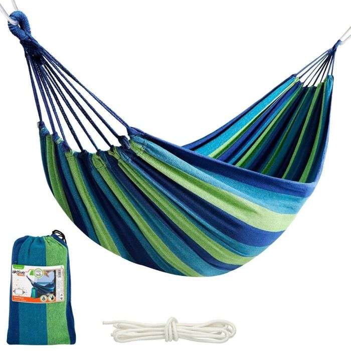Hamaca Aktive Azul 200 x 0,4 x 100 cm (6 Unidades) 5 Hamaca Aktive Azul 200 x 0,4 x 100 cm (6 Unidades) 5
