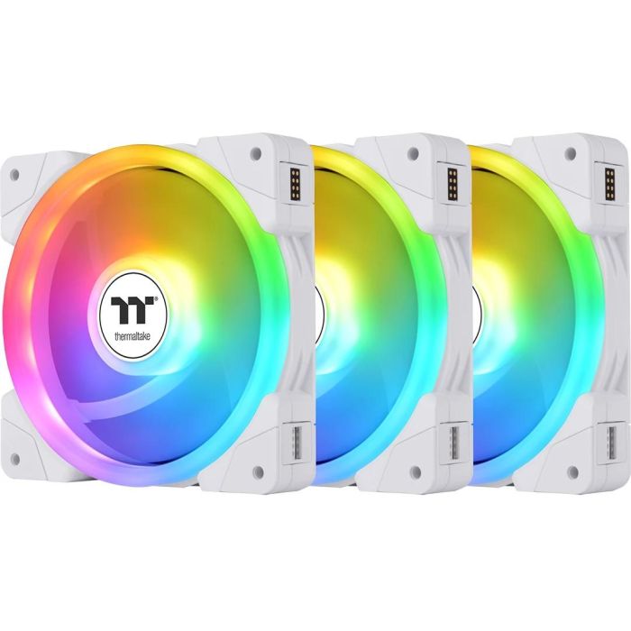 Thermaltake SWAFAN EX14 ARGB Ventilador PC 140mm Blanco - Pack 3 Unidades TT Premium Edition 0 Thermaltake SWAFAN EX14 ARGB Ventilador PC 140mm Blanco - Pack 3 Unidades TT Premium Edition 0