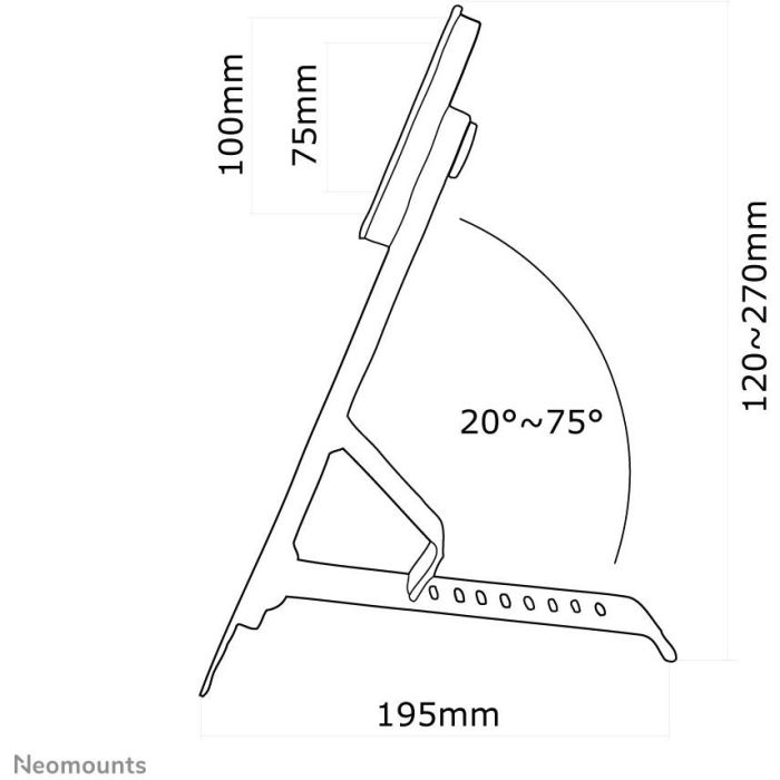 Tischhalterung für Flachbildschirme bis 27" (69 cm) 10KG FPMA-D825BLACK Neomounts 4 Tischhalterung für Flachbildschirme bis 27" (69 cm) 10KG FPMA-D825BLACK Neomounts 4