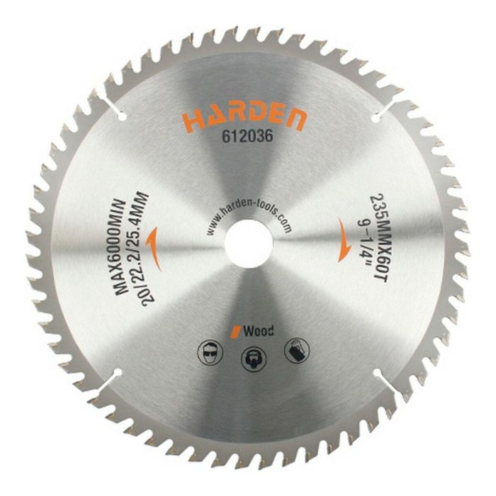 Disco de corte Harden Madera Ø 235 x 25,4 mm Disco de corte Harden Madera Ø 235 x 25,4 mm