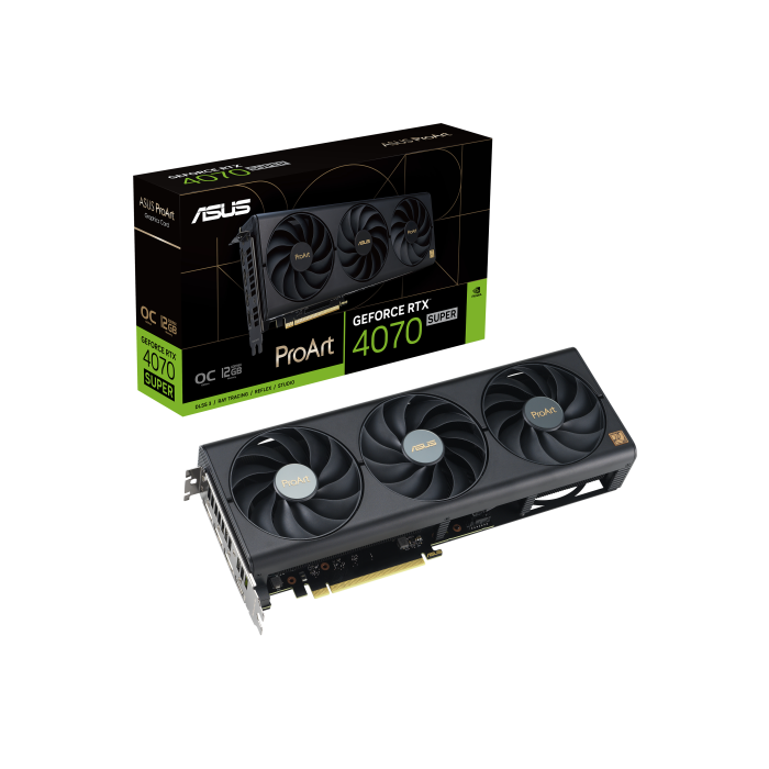 ASUS ProArt -RTX4070S-O12G NVIDIA GeForce RTX 4070 SUPER 12 GB GDDR6X 7