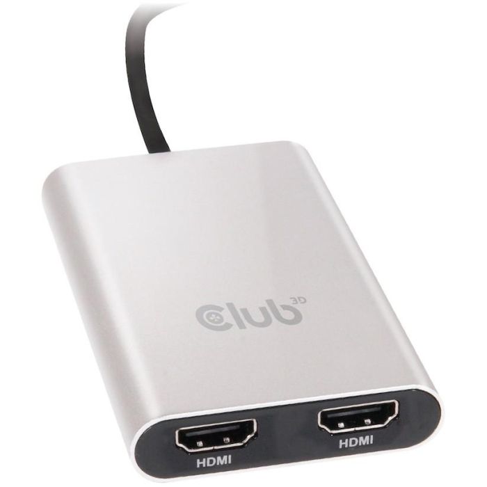 Club3D Adaptador Thunderbolt 3 a 2x HDMI 2.0 4K@60Hz activo USB-C para Mac y PC (3840x2160 Píxeles) 1 Club3D Adaptador Thunderbolt 3 a 2x HDMI 2.0 4K@60Hz activo USB-C para Mac y PC (3840x2160 Píxeles) 1