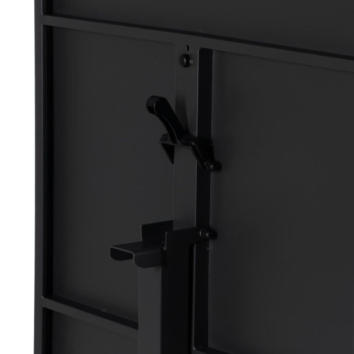 Mesa Auxiliar Plegable Antracita Acero 70 X 70 X 74 cm