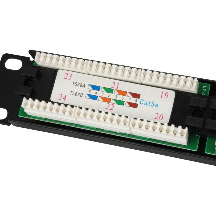 Equip Patchpanel 24x RJ45 Cat5e 19" UTP 1HE schwarz 5