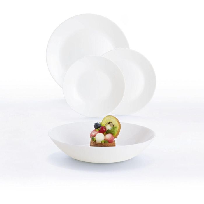 Set de Vajilla Luminarc Zelie Blanco Vidrio 18 Piezas 1 Set de Vajilla Luminarc Zelie Blanco Vidrio 18 Piezas 1