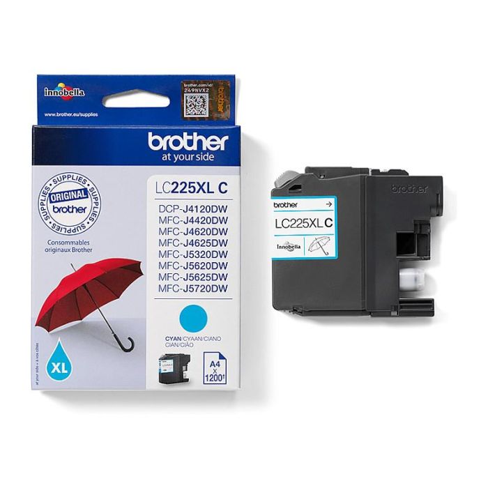 Brother Tinta Cian DCP-J4120DW MFC-J4420DW MFC-J4620DW MFC-J5320DW MFC-J5620DW MFC-J5720DW - 1.200 Páginas Brother Tinta Cian DCP-J4120DW MFC-J4420DW MFC-J4620DW MFC-J5320DW MFC-J5620DW MFC-J5720DW - 1.200 Páginas